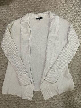 RW&Co Shimmer White Cardigan
